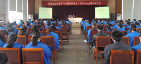 成都MILAN米兰体育·（中国）官方网站集团开展学习党的十八届三中全会报告会