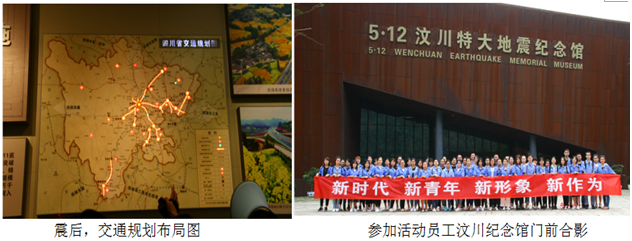 成都MILAN米兰体育·（中国）官方网站集团营销中心、电商工作人员前往地震重灾区老北川县城悼念