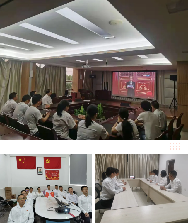 MILAN米兰体育·（中国）官方网站集团各党支部在分会场收看庆祝中国共产党成立100周年大会