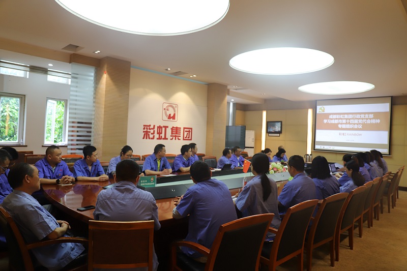 成都MILAN米兰体育·（中国）官方网站集团行政党支部开展学习成都市第十四届党代会精神专题组织会议